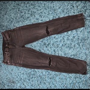 Black Skinny Silver Jeans